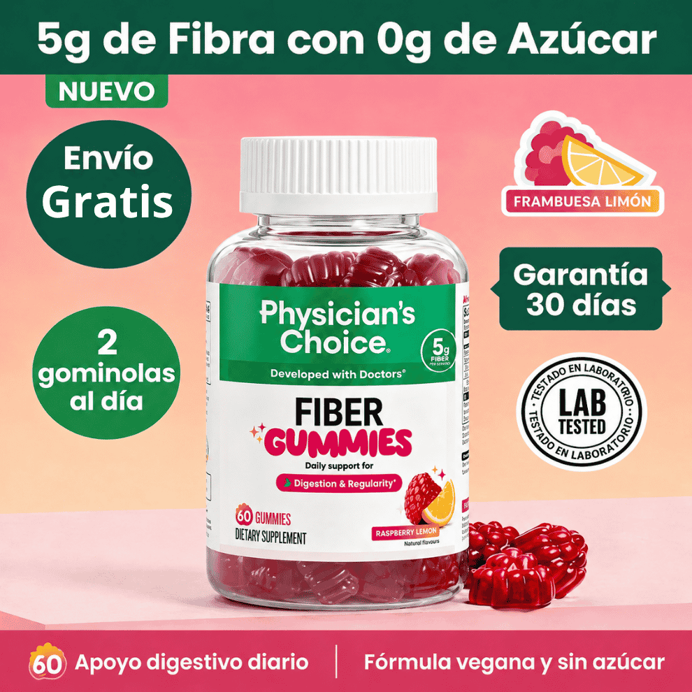 GOMITAS DE FIBRA  PREBIÓTICAS (Pack de 60 Gomitas)